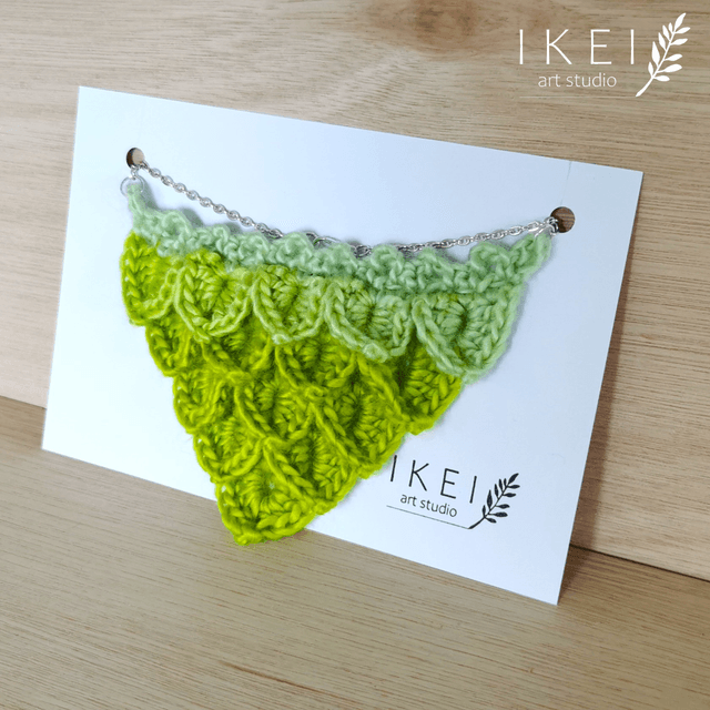 Mermaid necklace yellowgreen