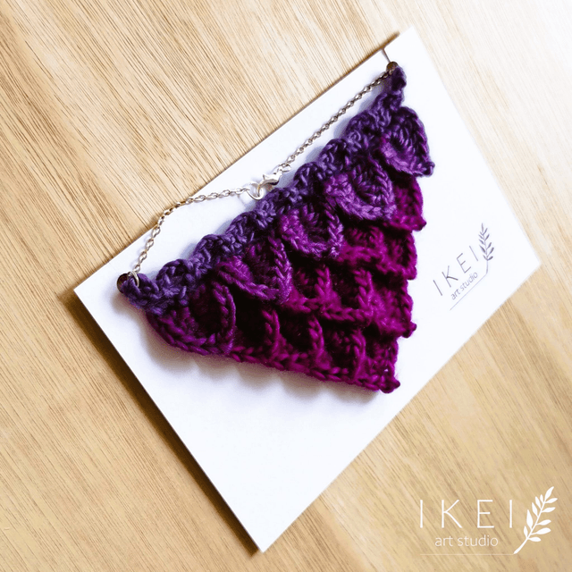 Mermaid necklace purple