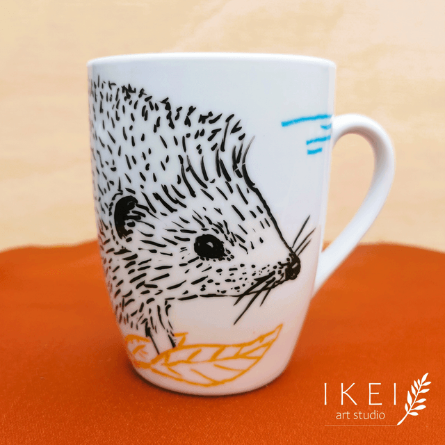 Custom illustrated animal mug