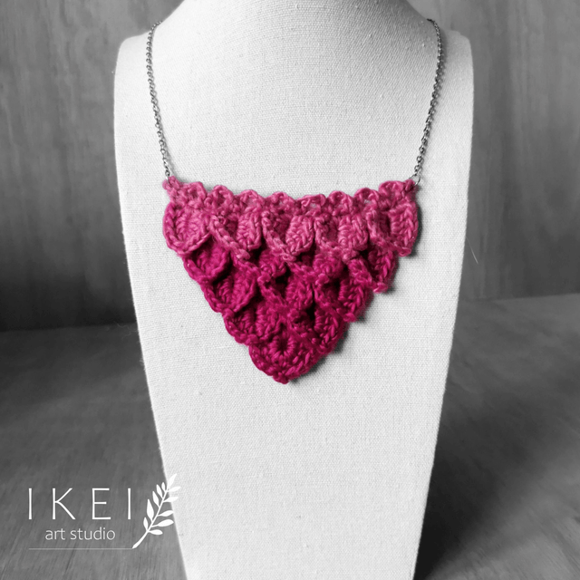 Mermaid necklace purple