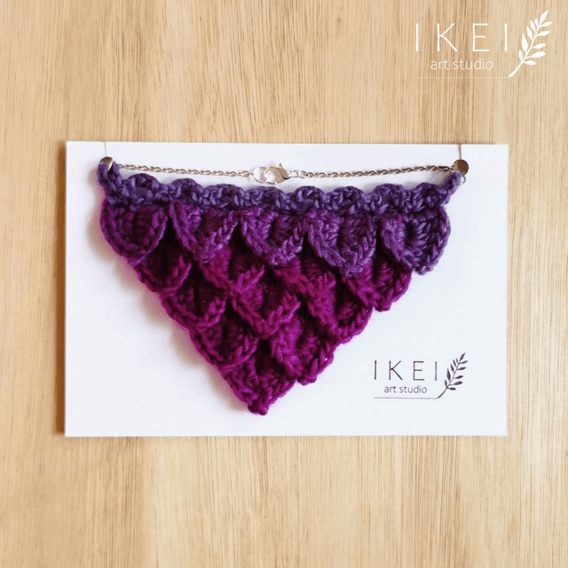 Mermaid necklace purple