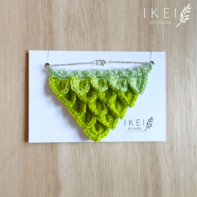 Mermaid necklace yellowgreen